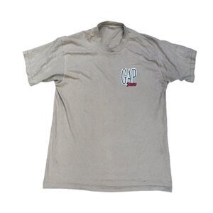 Vintage Gap Jeans Shirt Beige Large